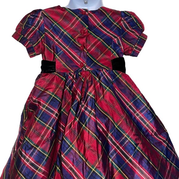 NWT Gymboree Plaid Christmas Dress Baby Girls 18 24 Months Holiday Silk Layered - Picture 8 of 10